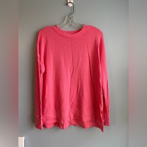 Time and Tru Coral Pink Crewneck Sweatshirt